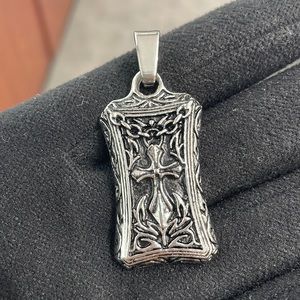 Stainless Steel Cross Pendant Medallion | Perfect Gift Birthday Anniversary